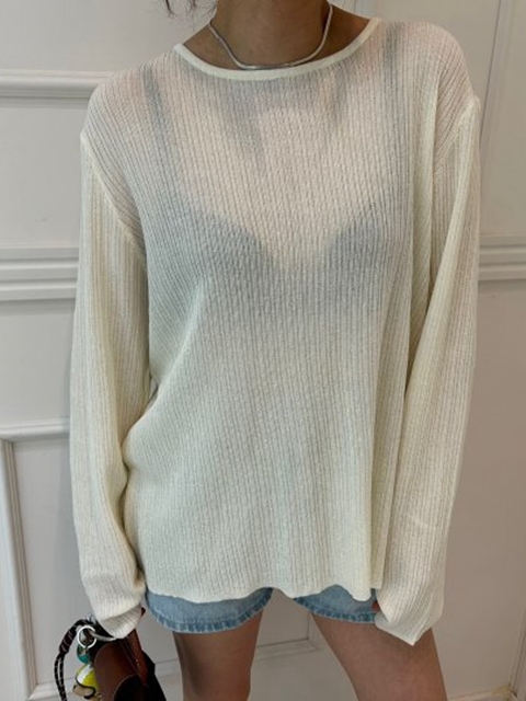 Back Button Knit Top Back Button Knit Top