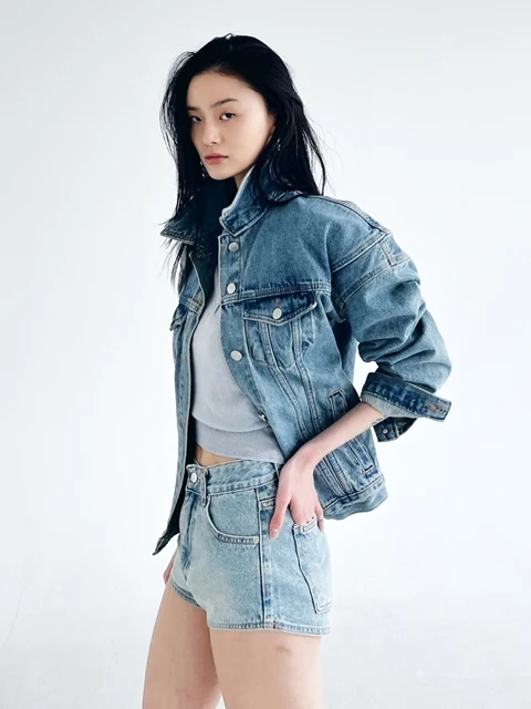 Short High Denim Pants Short High Denim Pants