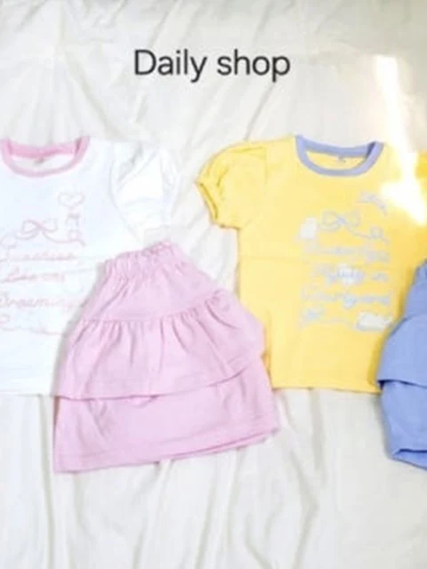 Ribbon Cancan Skirt Top Bottom Set Ribbon Cancan Skirt Top Bottom Set
