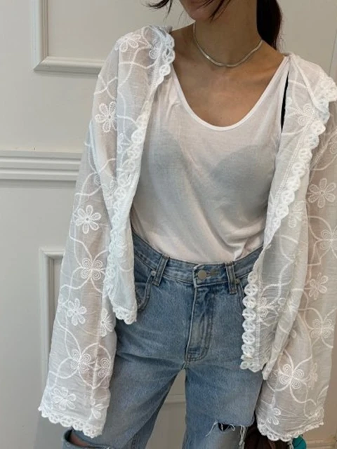 Lace Hood Cardigan Lace Hood Cardigan