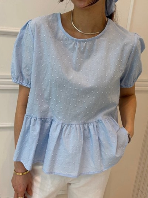 Snow Flower Blouse with Hairband Snow Flower Blouse with Hairband