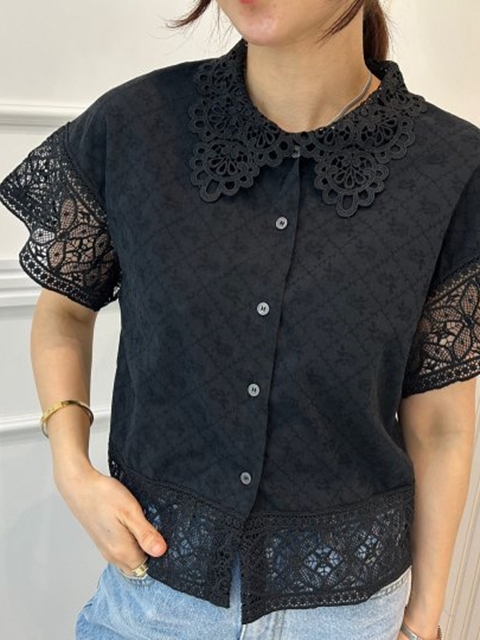 Punching Lace Blouse Punching Lace Blouse