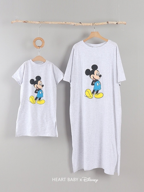 Adult M Long Slit Short Sleeve One Piece