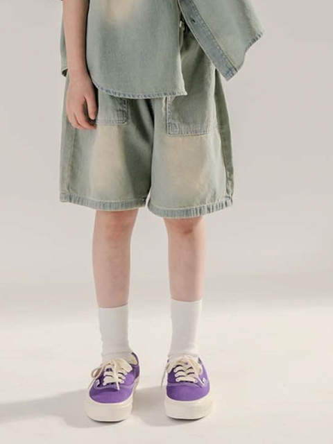 Brushed Denim Shorts Brushed Denim Shorts