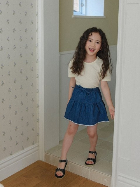 Lace Denim Skirt Lace Denim Skirt