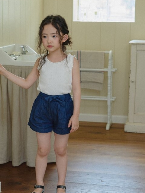 Ribbon Denim Shorts Ribbon Denim Shorts