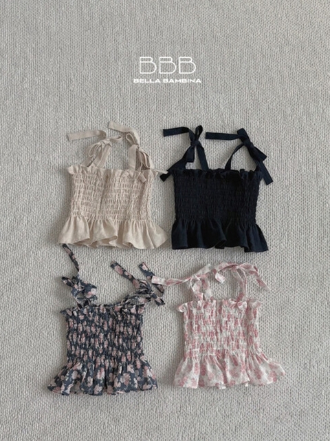 Bebe Lace Shirred Sleeveless Tee