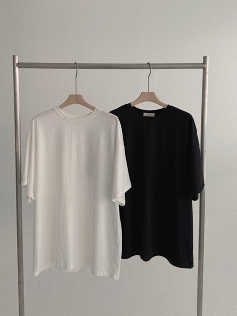Adult Summer Solid Boxy Tee