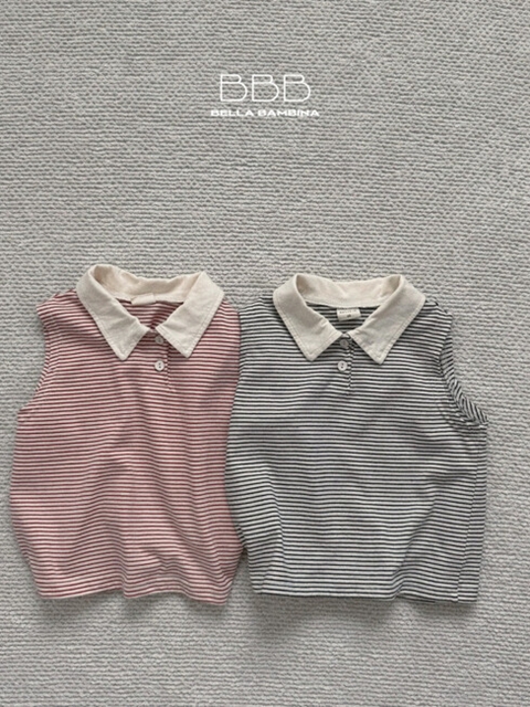 Striped Collar Tee
