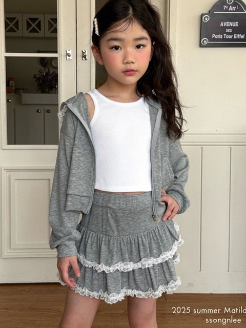 Frill Hoodie Zip-up Frill Hoodie Zip-up