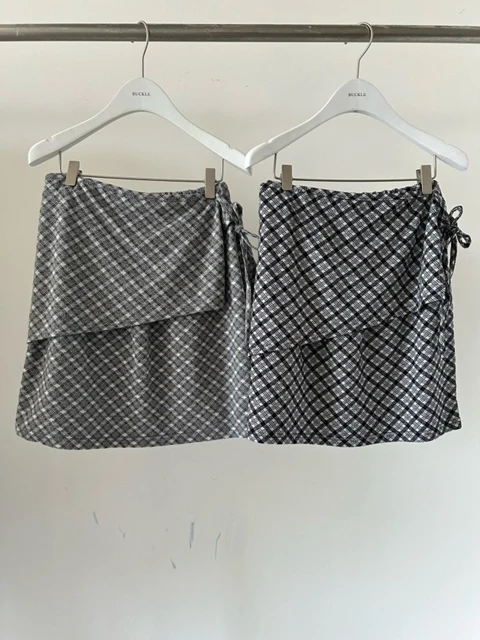 Check Wrap Skirt Check Wrap Skirt