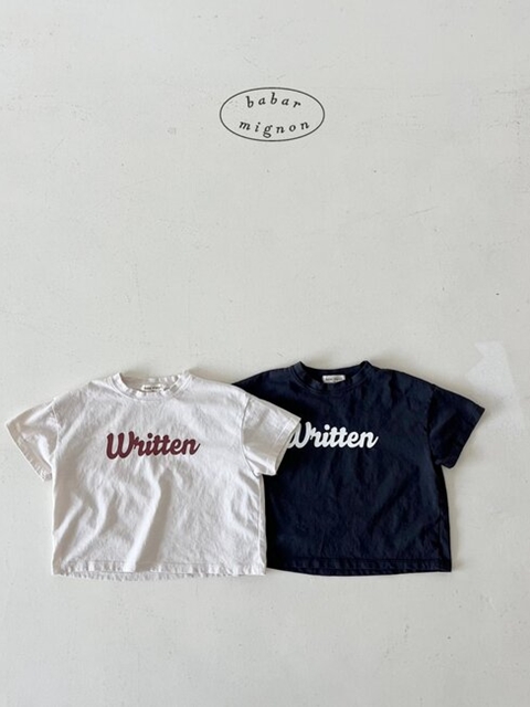Writing Short Sleeve Tee Writing Short Sleeve Tee
