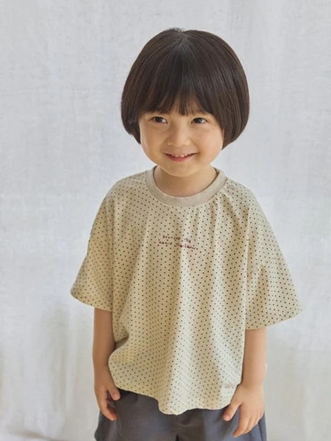 Linen Dot Tee Linen Dot Tee