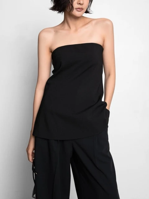 Tailored Off Shoulder Flare Top Blouse
