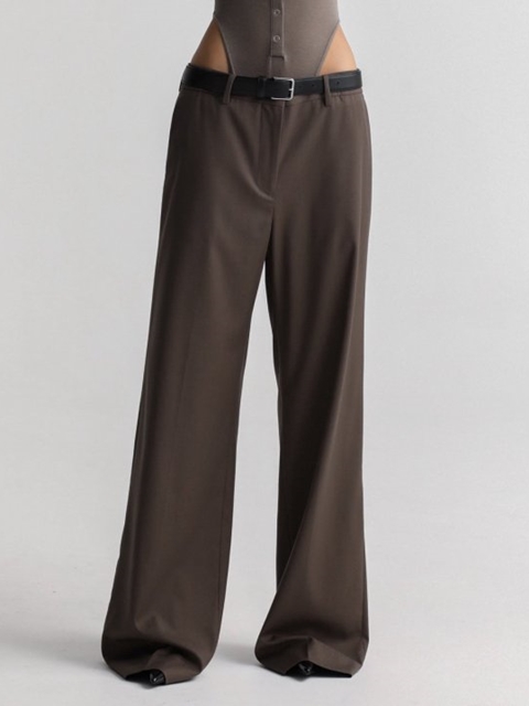 Classic Low Rise Pintuck Slacks