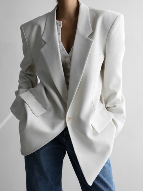 Classic Oversized Maxi Length Blazer