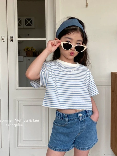 Matilda Line Crop Tee