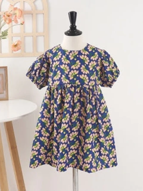 Cobalt Flower Dress