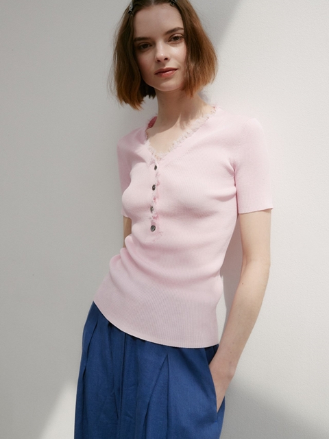 Tessel Ribbed Knit Sleeveless Top