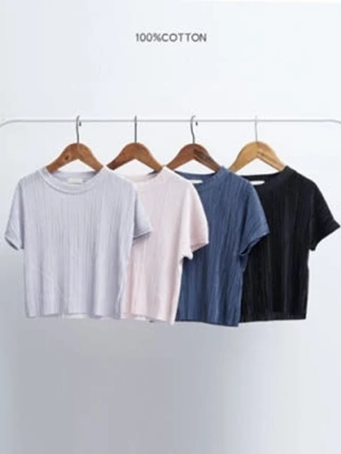 Pleats Short Sleeve Tee Pleats Short Sleeve Tee