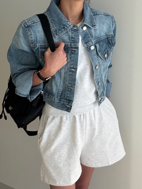 Padded Denim Jacket Padded Denim Jacket