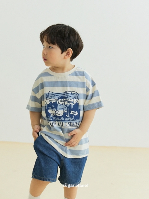 Stripe Meow Tee Stripe Meow Tee