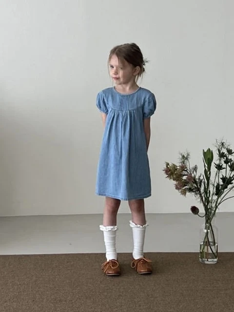 Berry Lt.Denim midi dress main image 0