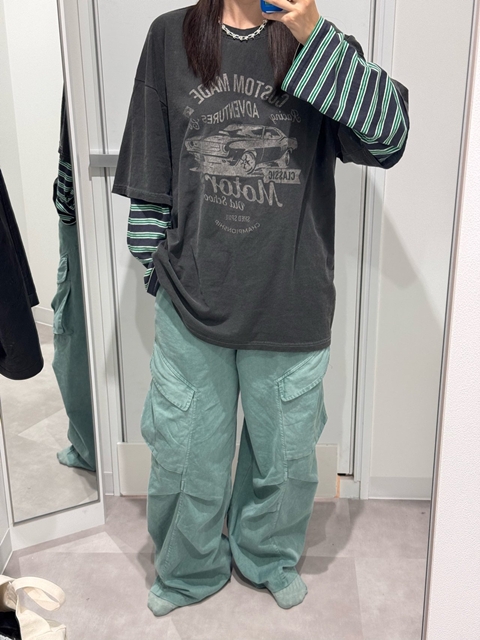 Pigment Motor Stripe Tee Pigment Motor Stripe Tee