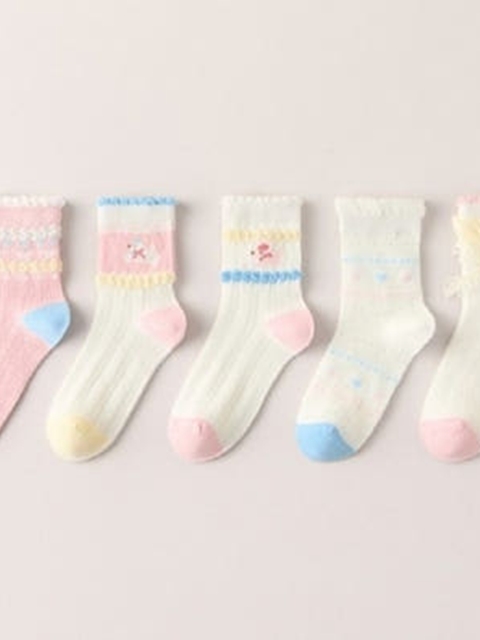 Puppy Ribbon Socks Set