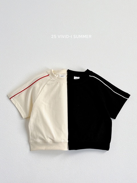 Stripe Raglan Short Sleeve Tee Stripe Raglan Short Sleeve Tee