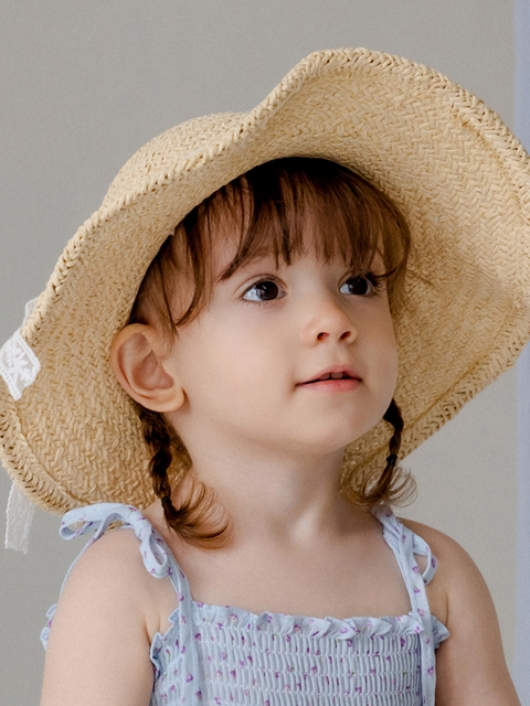 Becky Baby Straw Sun Hat-R