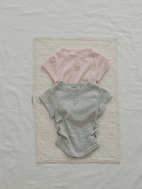 Heart Shirring Tee Heart Shirring Tee