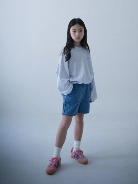 Line Denim Shorts Line Denim Shorts