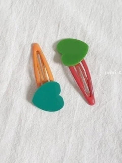 Heart Snap Clip Set