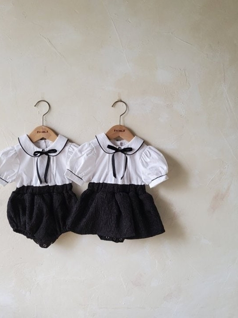Pintuck Short Sleeve Suit (Girl)