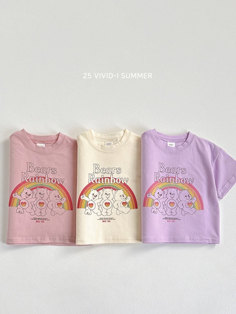 Rainbow Bear Friends Tee