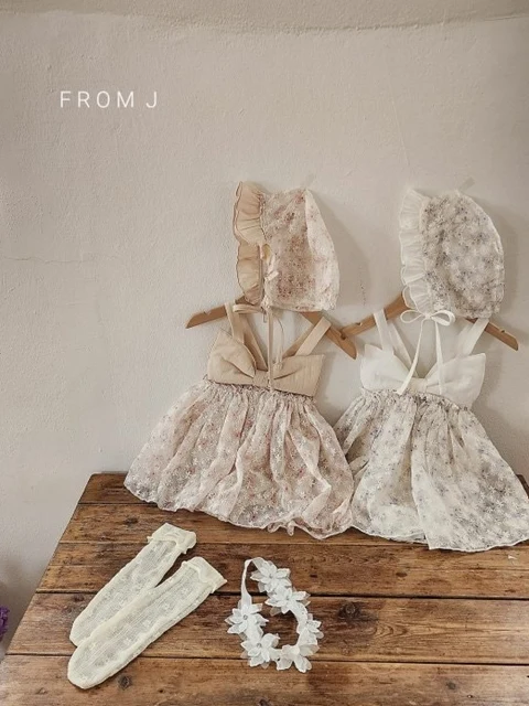 Flower Embroidery Ribbon Suit