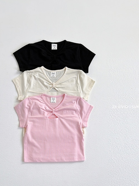 Slit Ribbon Tie Tee Slit Ribbon Tie Tee