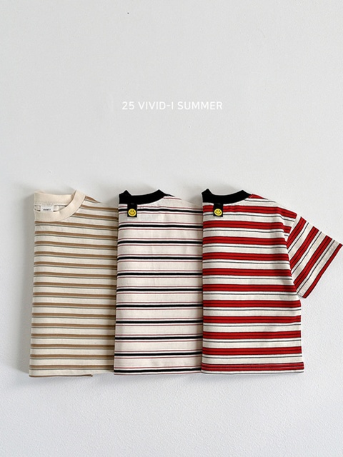 Smile Stripe Short Sleeve Tee Smile Stripe Short Sleeve Tee