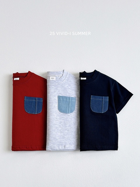 Denim Pocket Short Sleeve Tee Denim Pocket Short Sleeve Tee