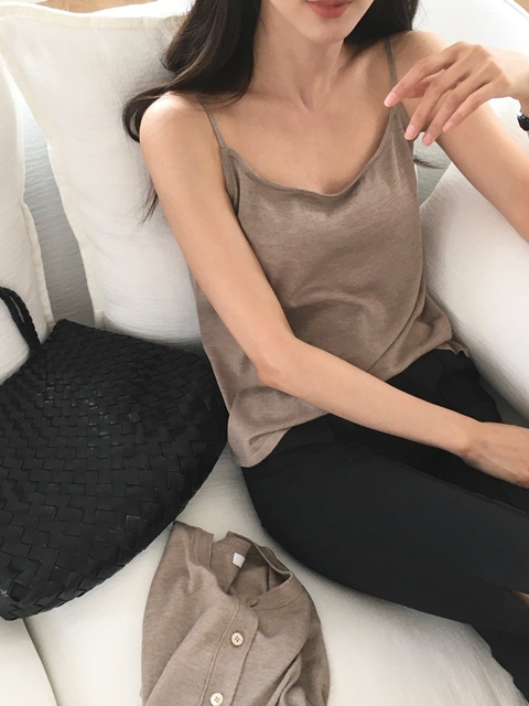 Silk Wool Knit Sleeveless Top Silk Wool Knit Sleeveless Top