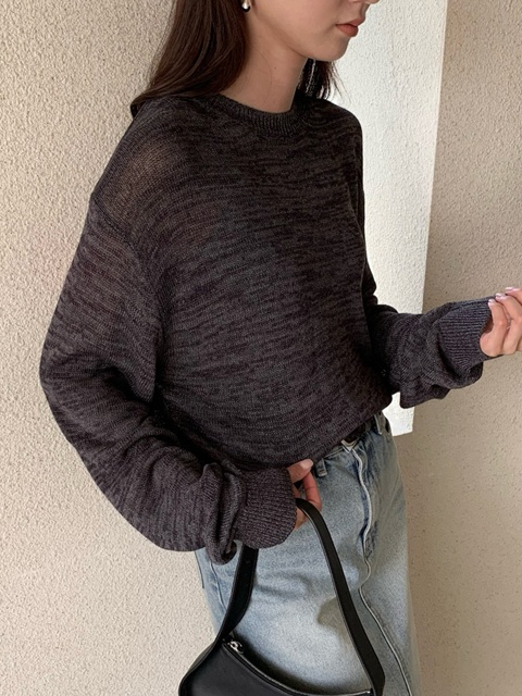 Nep Linen Sand Knit Pullover Nep Linen Sand Knit Pullover