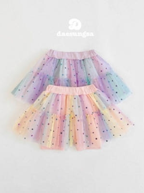 Star Rainbow Skirted Leggings