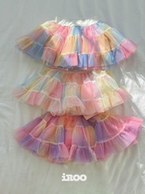 Rainbow Mini Kkangkkang Skirted Leggings Rainbow Mini Kkangkkang Skirted Leggings