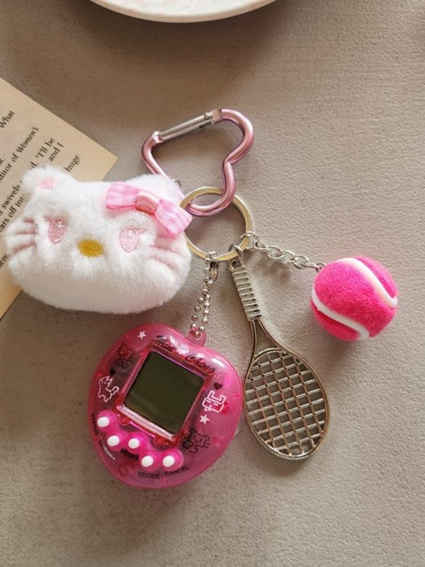Kitty Game Device Keyring