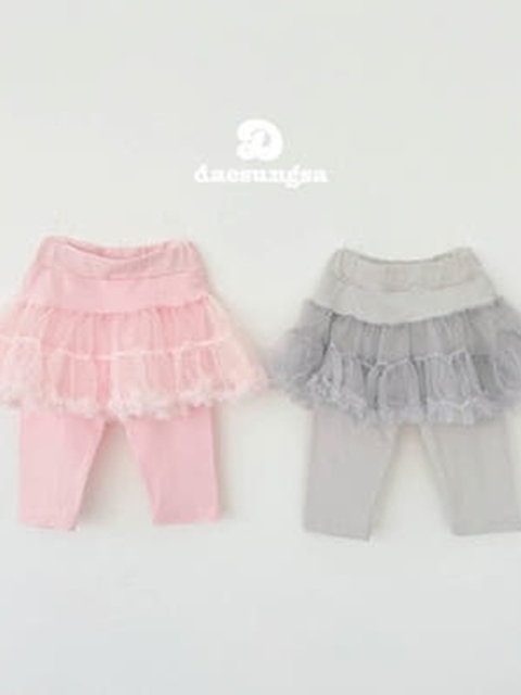Kkangkkang Tulle Skirted Leggings Kkangkkang Tulle Skirted Leggings