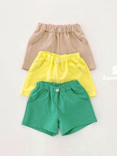Button Linen Shorts Button Linen Shorts