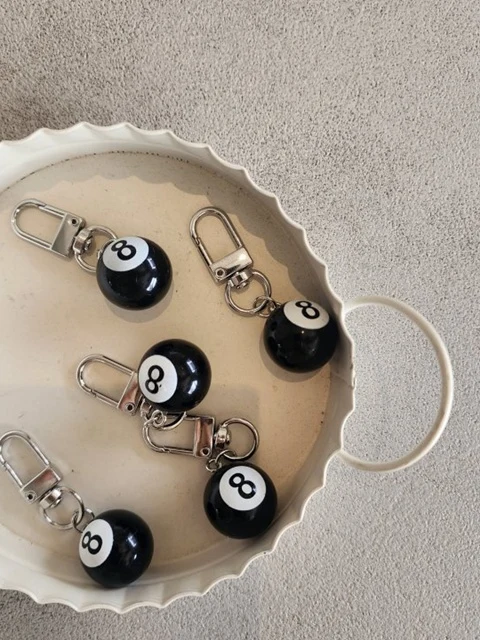 No 8 Ball Keyring (set of 5) No 8 Ball Keyring (set of 5)
