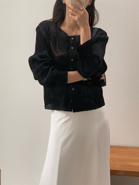 Pleats Cardigan Pleats Cardigan