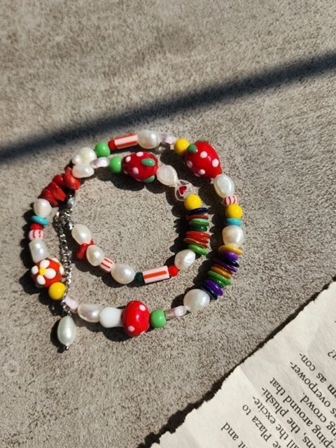 Strawberry Beads Necklace Strawberry Beads Necklace